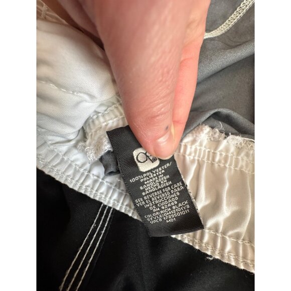 Op Mens Swim Trunks With White Stitching Drawstring Waist & Dual Navy Blue 3X - Picture 5 of 7